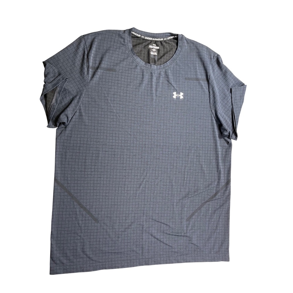 Under Armour HeatGear T Shirt Mens XXL Black Athletic‎ Performance Short Sleeve